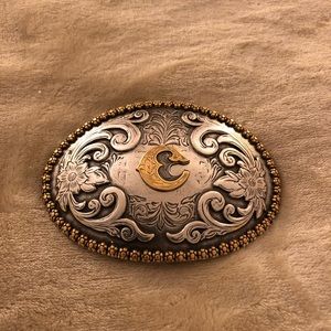 Nocona Initial Belt Buckle